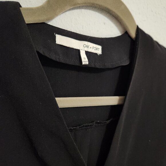 Oak + Fort Black Long Sleeved Blouse Small - Picture 2 of 5